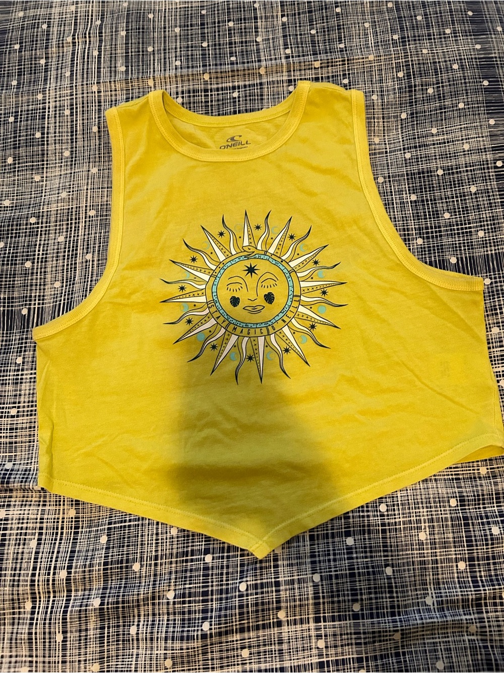 O'Neill Bright Yellow Graphic Tank Top - Picture 2 of 7